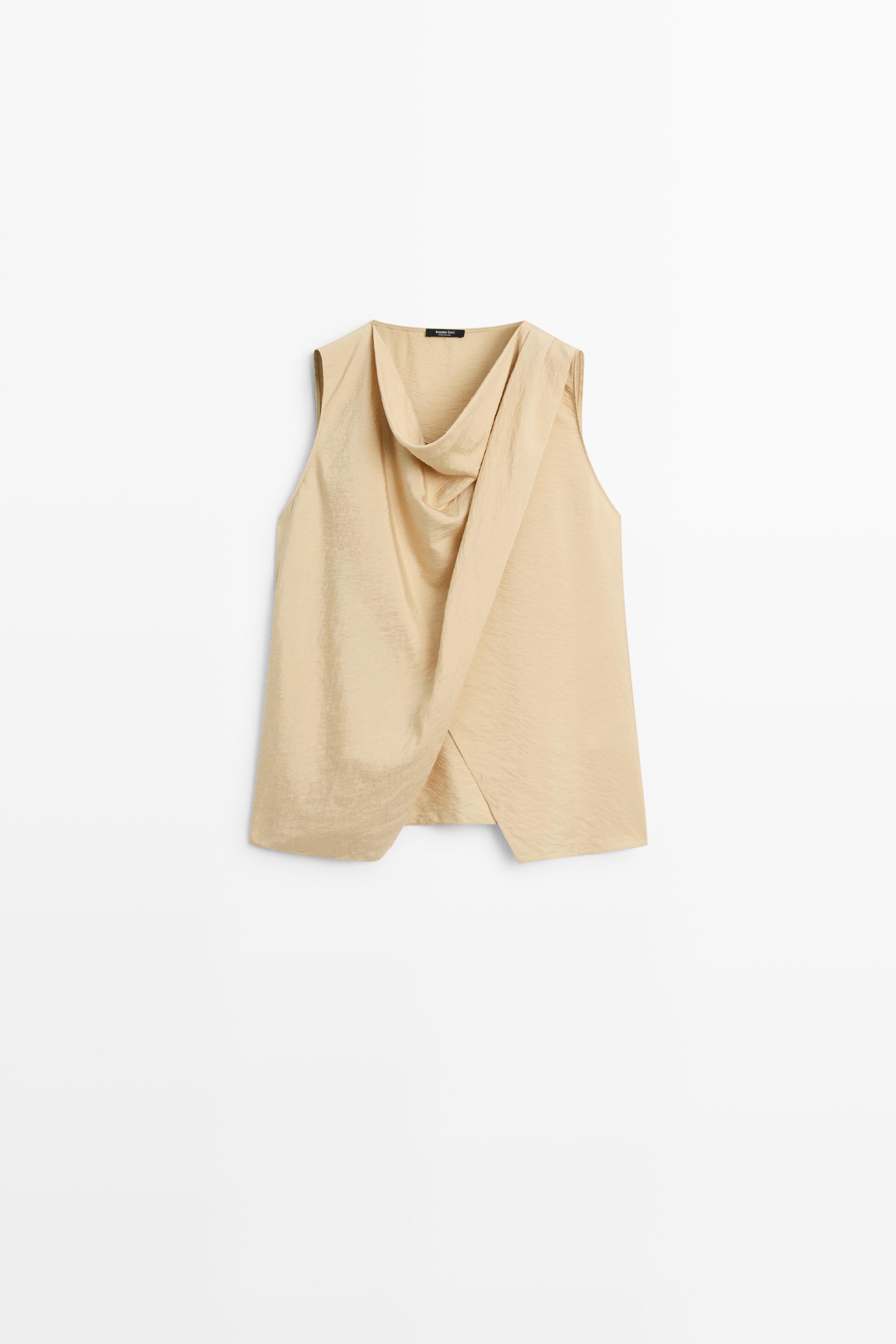 Top fluide détail drapé